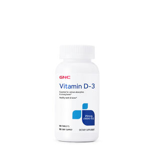 Vitamin D-3 1 -000IU - 180 Tablets &#40;180 Servings&#41;  | GNC